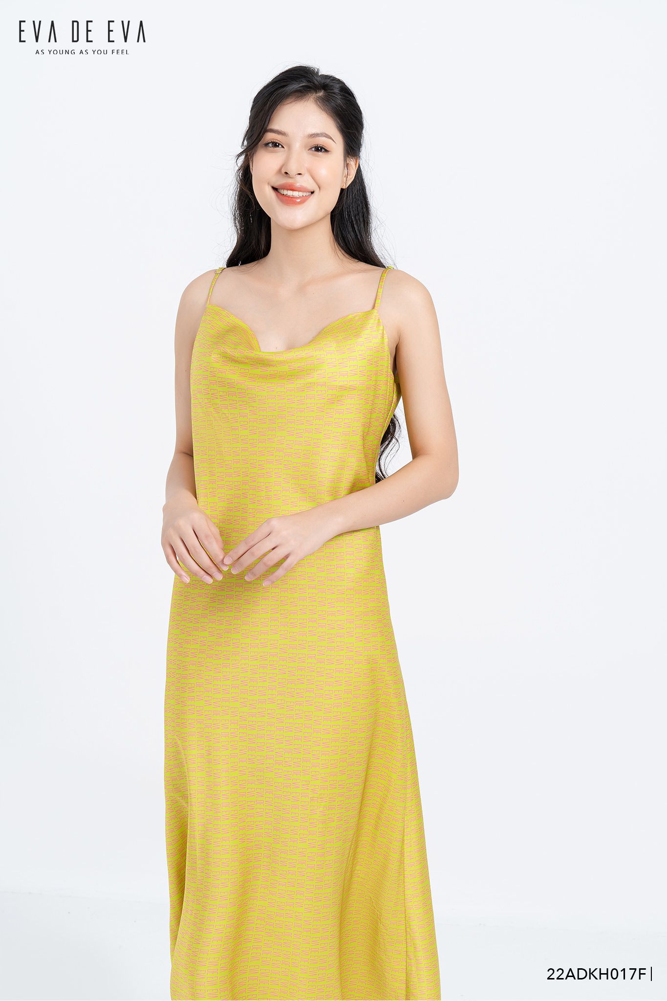  Đầm hai dây,  22ADKH017F 