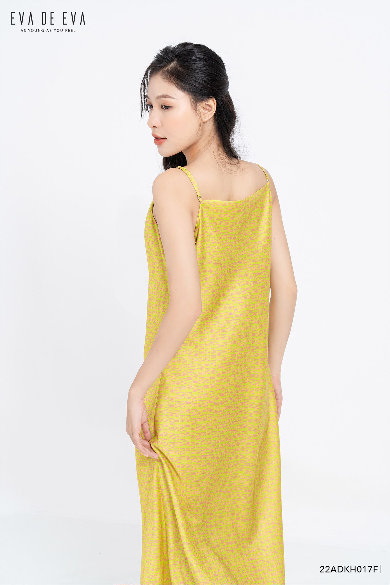  Đầm hai dây,  22ADKH017F 