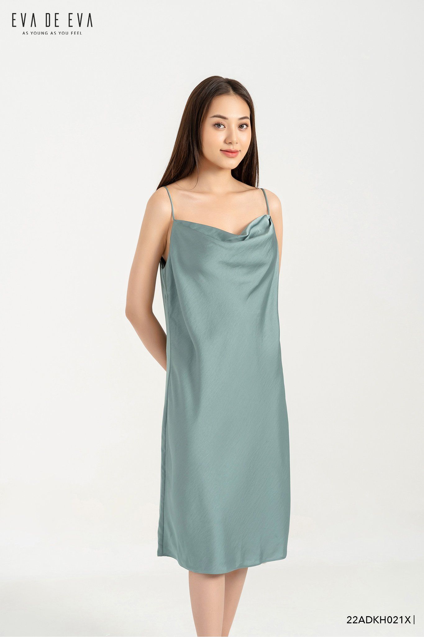  Đầm hai dây, Dáng suông 22ADKH021X 