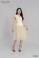  Chân váy ngang gối, Xếp ly 22ACVE009B 