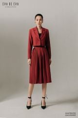  Chân váy Midi, Xếp ly 22ACVE035Đ 