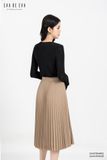  Chân váy Midi, Xếp ly 22ACVE041B 