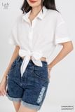  Sơ mi tay ngắn, Dáng croptop 22ASMO002T 