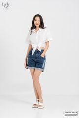  Sơ mi tay ngắn, Dáng croptop 22ASMO002T 