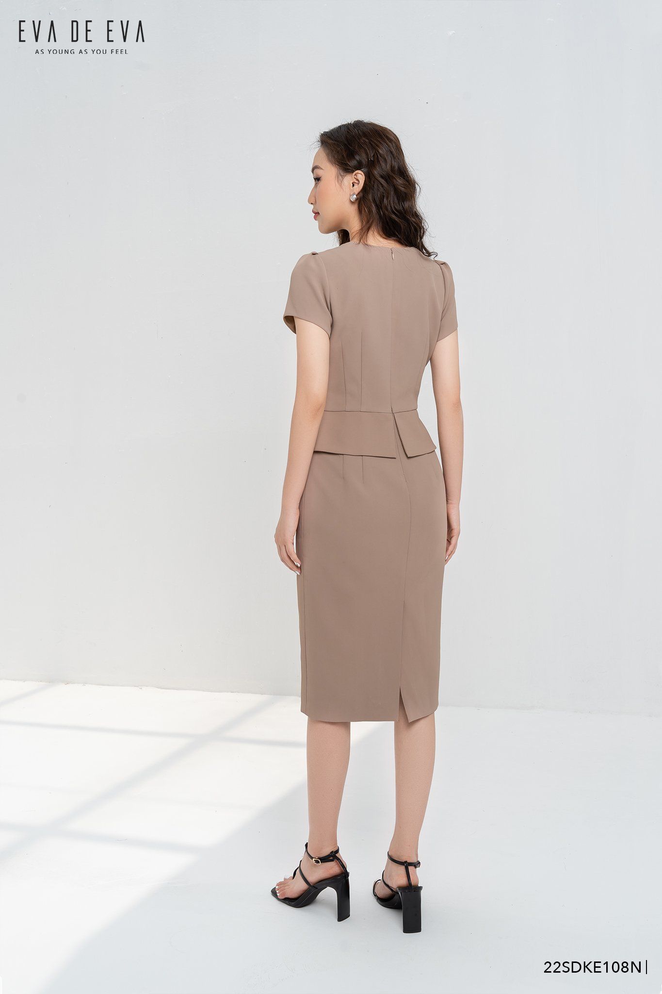  Đầm tay ngắn, Dáng ôm 22SDKE108N 