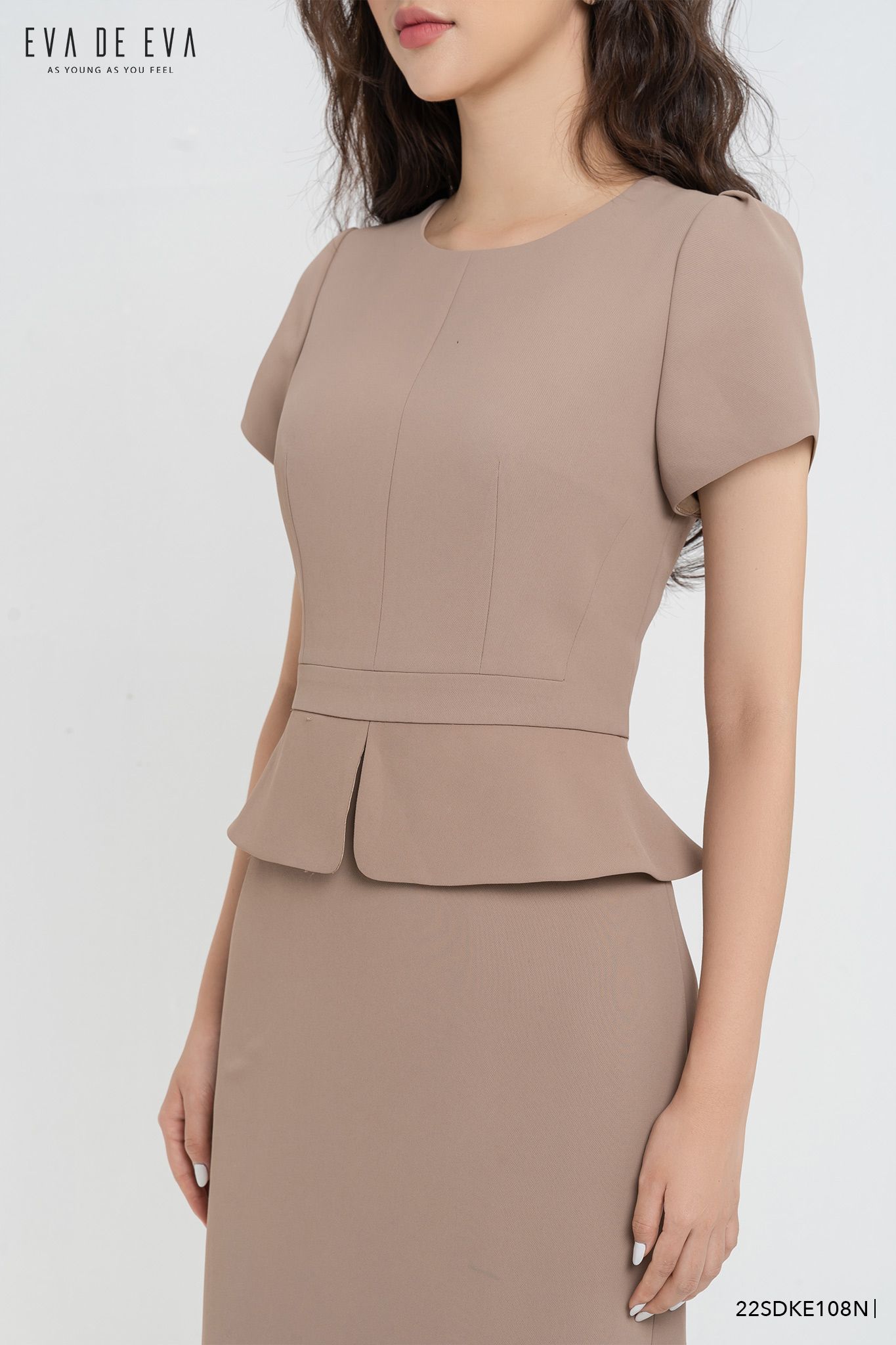  Đầm tay ngắn, Dáng ôm 22SDKE108N 