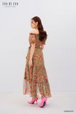  Đầm trễ vai, Dáng thắt eo 22SDKE167F 