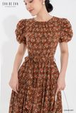  Đầm tay ngắn, Dáng thắt eo 22SDKE195F 