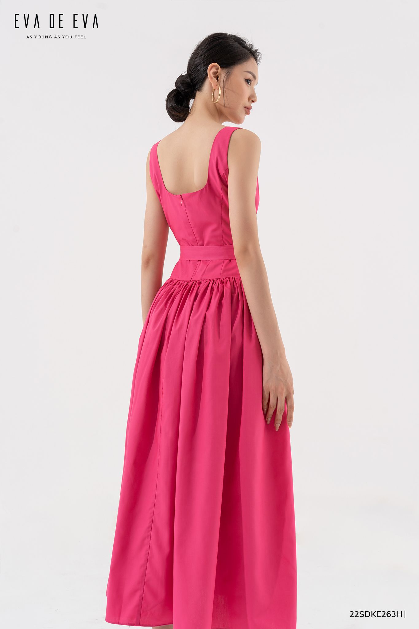  Đầm hai dây, Dáng thắt eo 22SDKE263H 