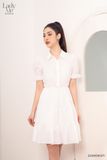  Đầm tay ngắn, Dáng thắt eo 22SDKO023T2 