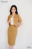  Chân váy ngang gối, Dáng ôm 22SCVE049N 