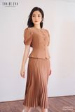  Chân váy Midi, Xếp ly 22SCVE061H 