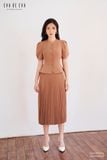  Chân váy Midi, Xếp ly 22SCVE061H 