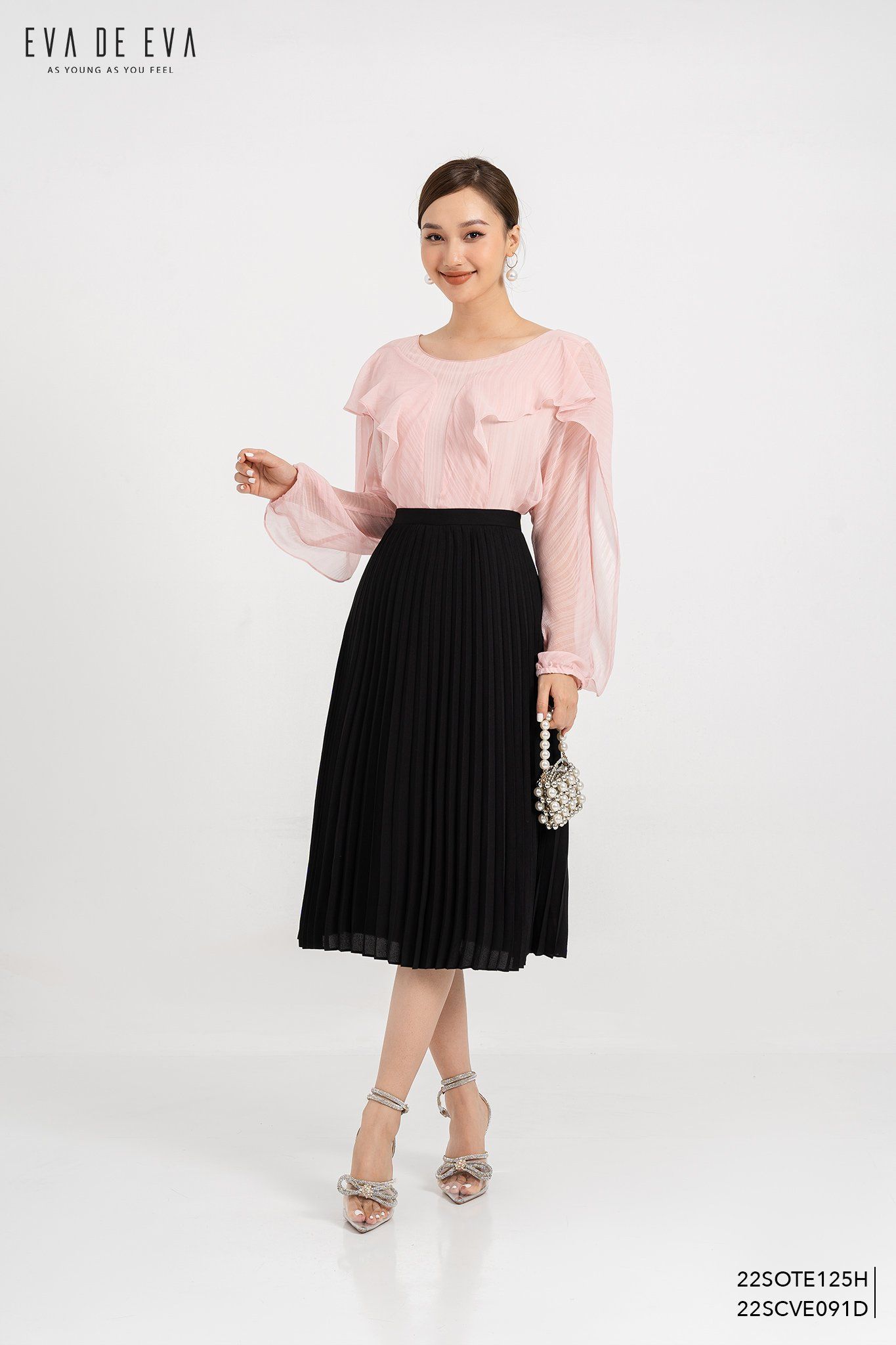  Sơ mi tay lỡ, Dáng sơ vin 22SOTE125H 