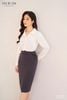 Chân váy ngang gối, Dáng ôm 22SCVE081G