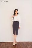  Chân váy ngang gối, Dáng ôm 22SCVE081G 