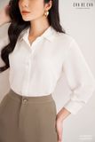  Sơ mi tay lỡ, Dáng sơ vin 22SSME095T 