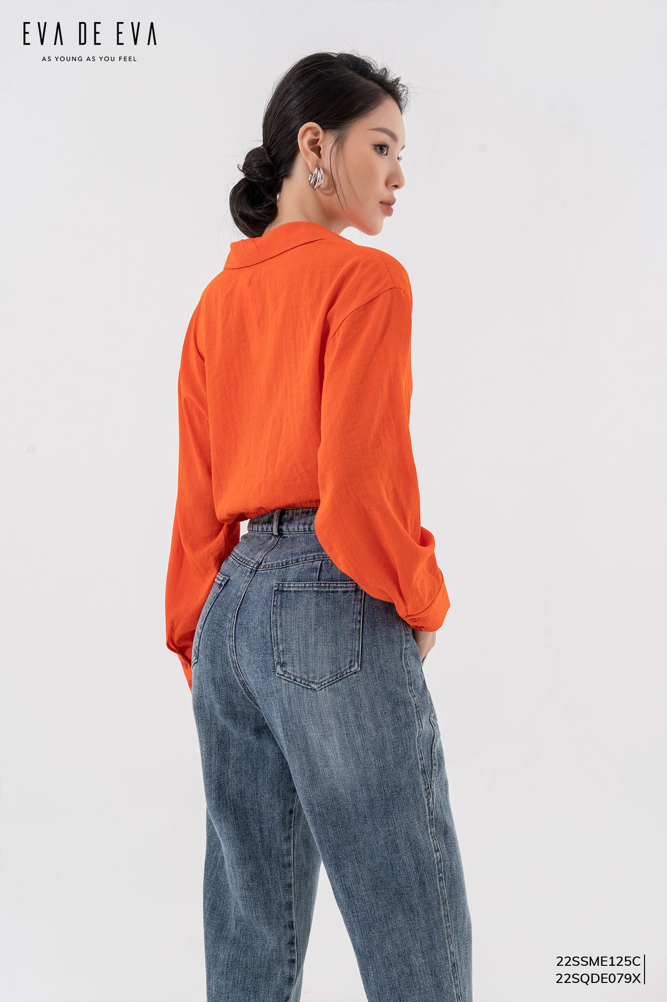  Sơ mi tay dài, Dáng croptop 22SSME125C 