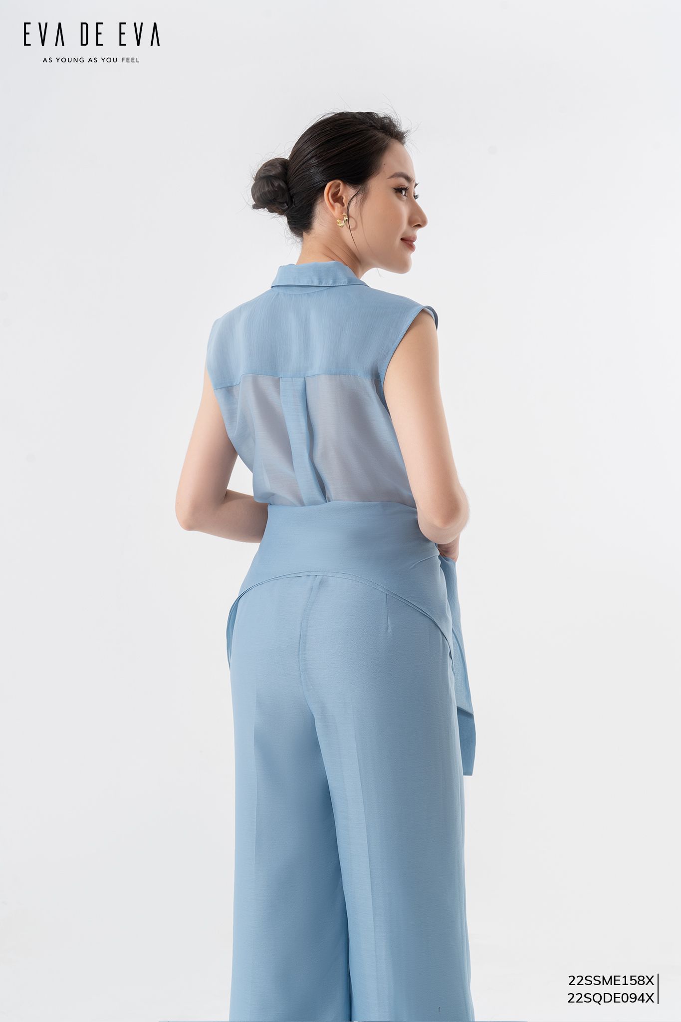  Sơ mi sát nách, Dáng sơ vin 22SSME158X 