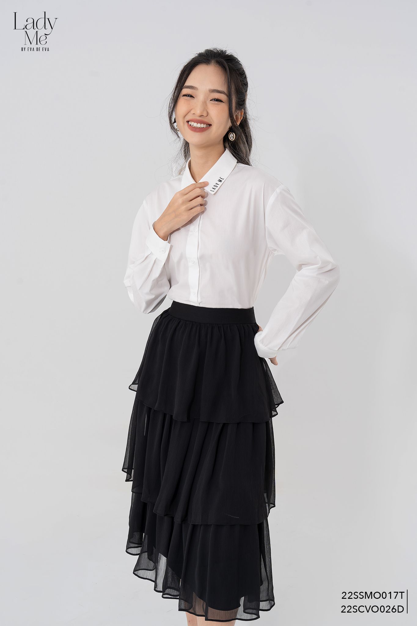  Sơ mi tay dài, Dáng sơ vin 22SSMO017T 