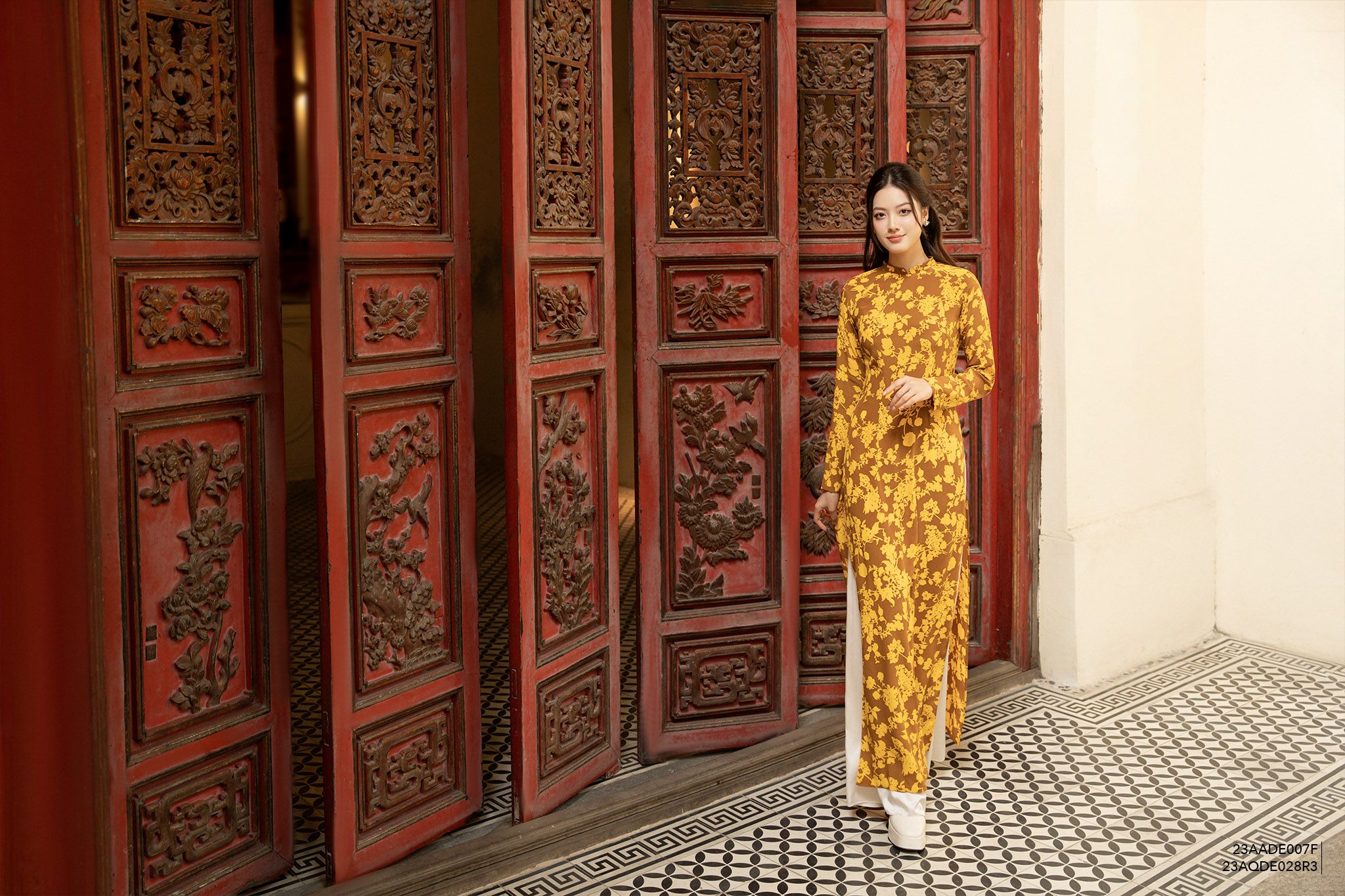  Quần dài, Ống suông 23AQDE028R3 