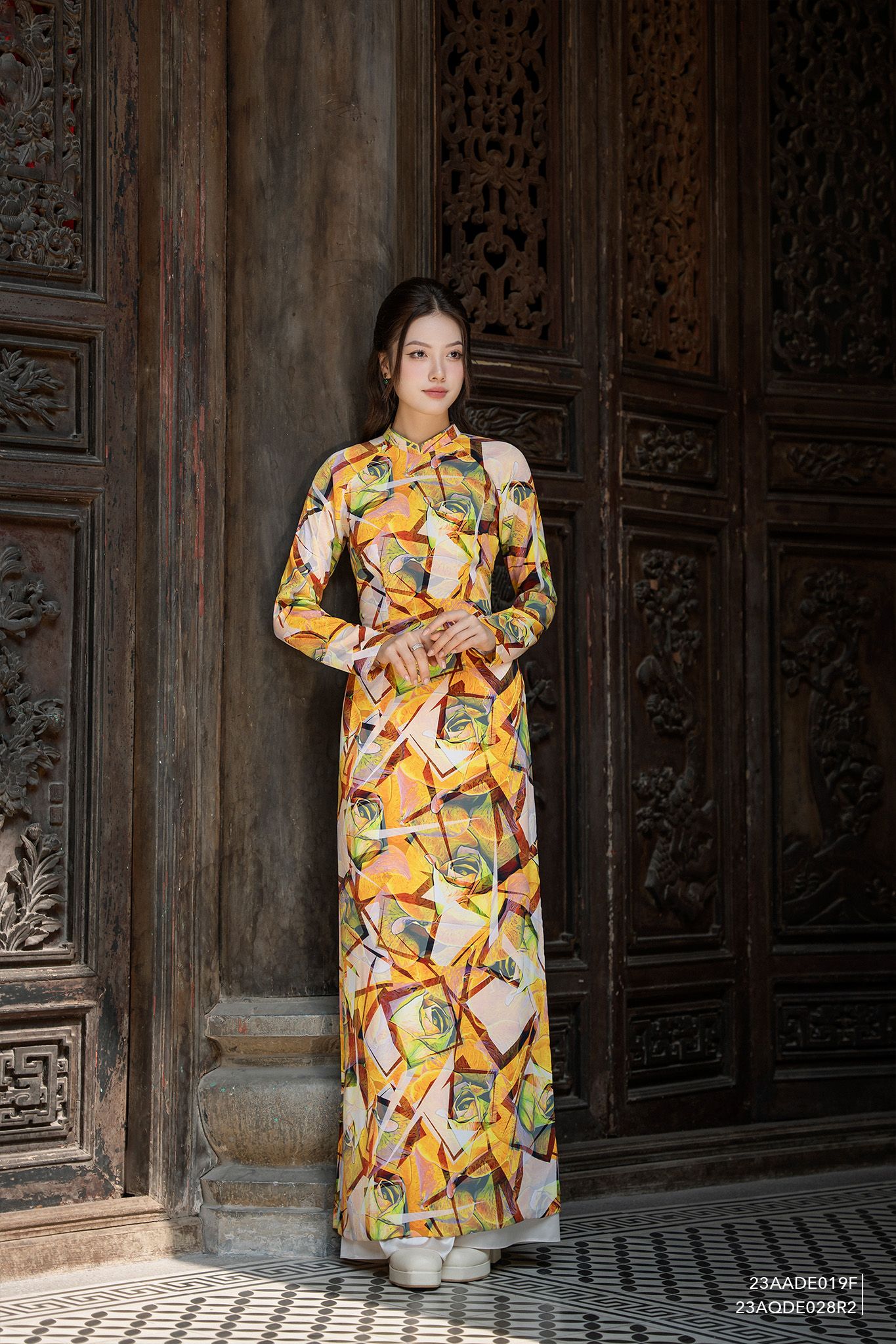  Quần dài, Ống suông 23AQDE028R2 