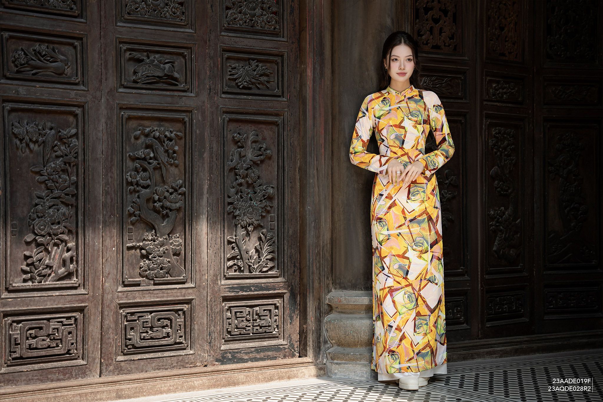  Quần dài, Ống suông 23AQDE028R2 