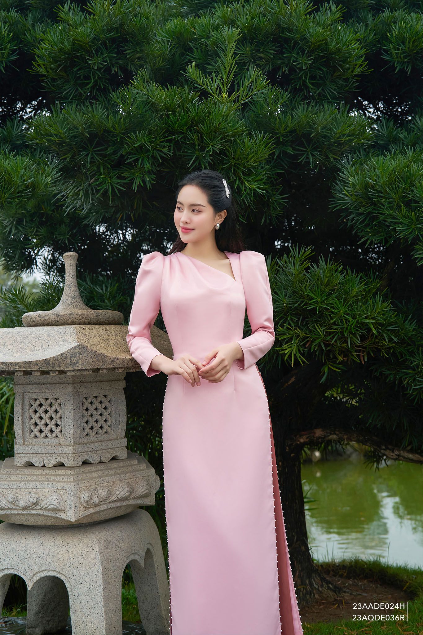  Quần dài, Ống suông 23AQDE036R 