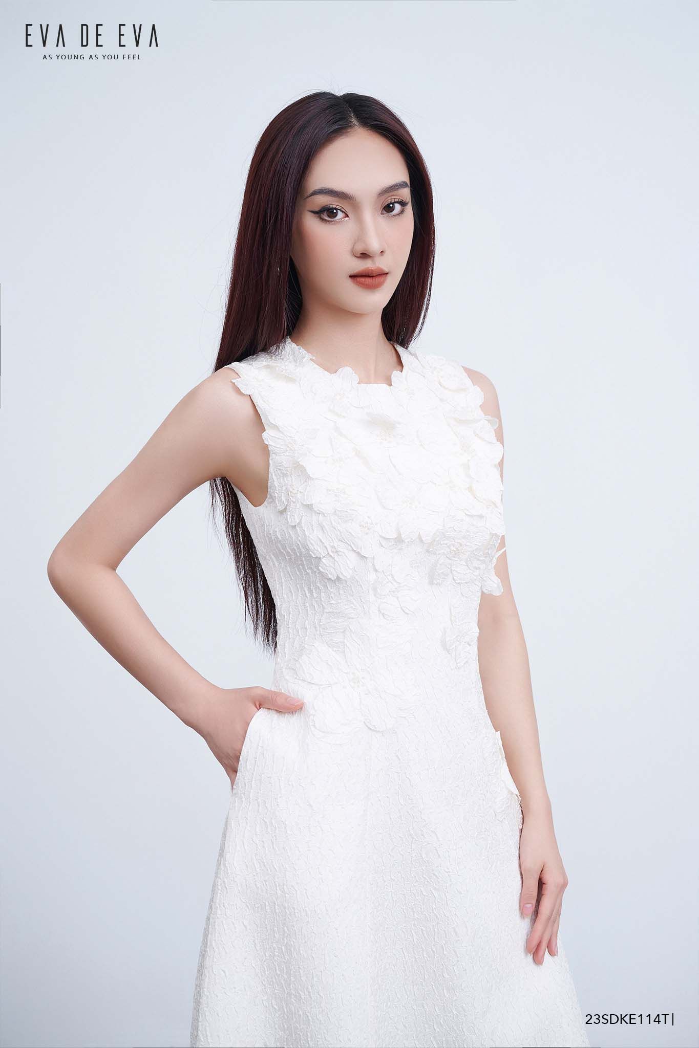 Đầm xòe sát nách lai nhọn dún eo cách điệu cực xinh  Hàng đẹp với giá tốt  nhất