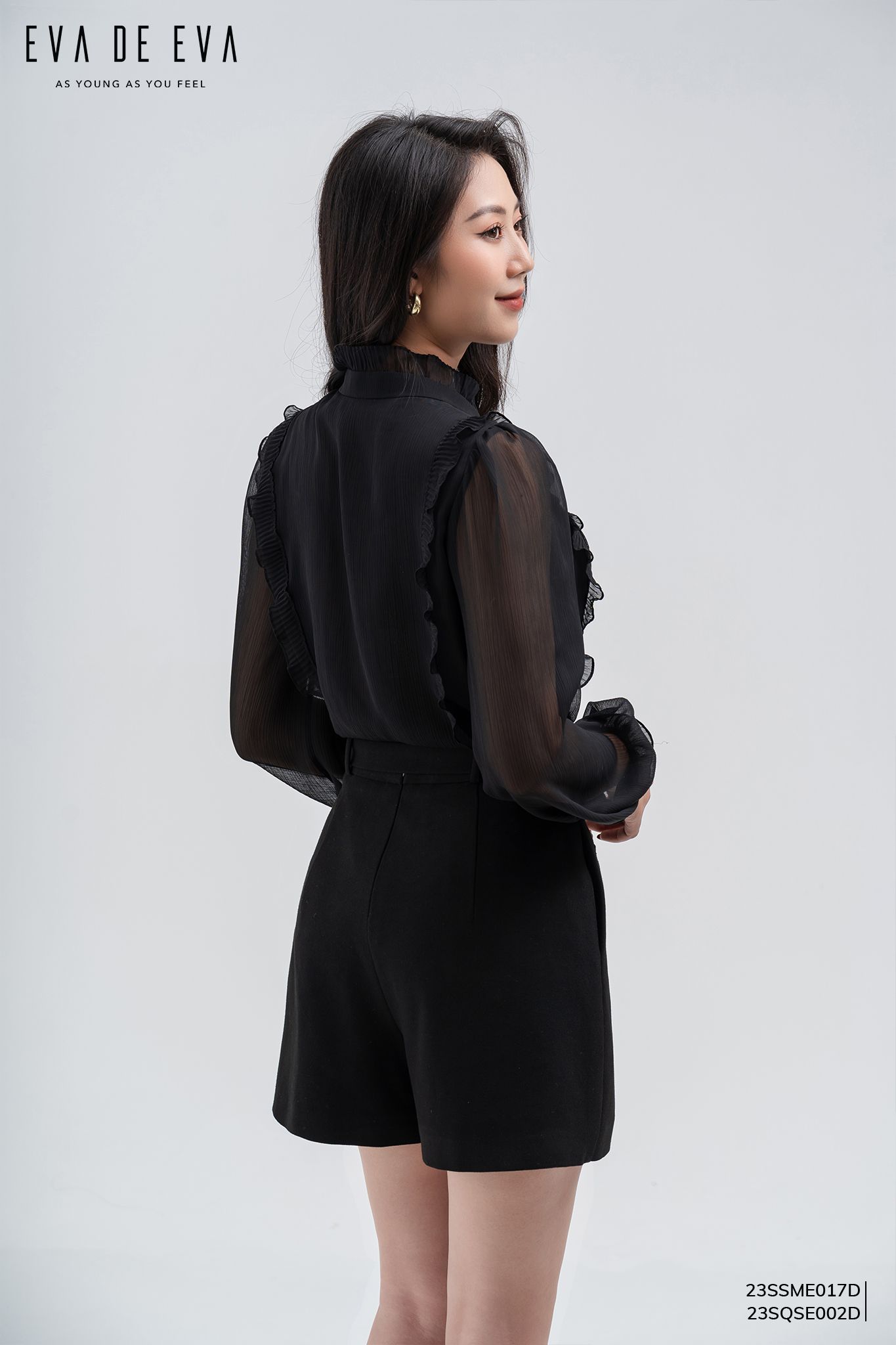  Sơ mi tay dài, Dáng sơ vin 23SSME017D 