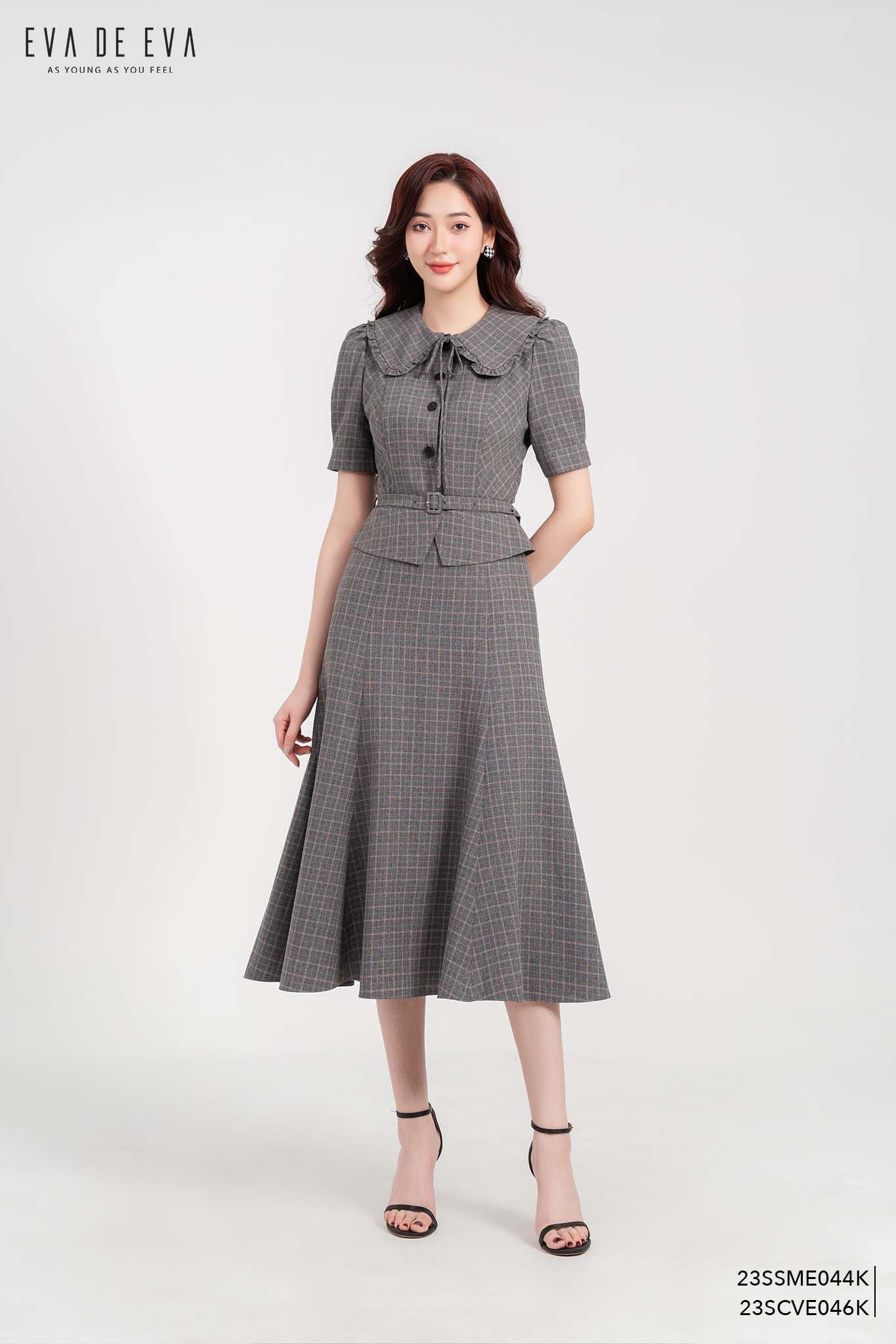 Chân váy voan vintage xếp ly 3 tầng đơn giản cực dễ mix đồ chân váy midi  xòe chất thô mềm phù hợp đi dạo phố đi biển  Lazadavn