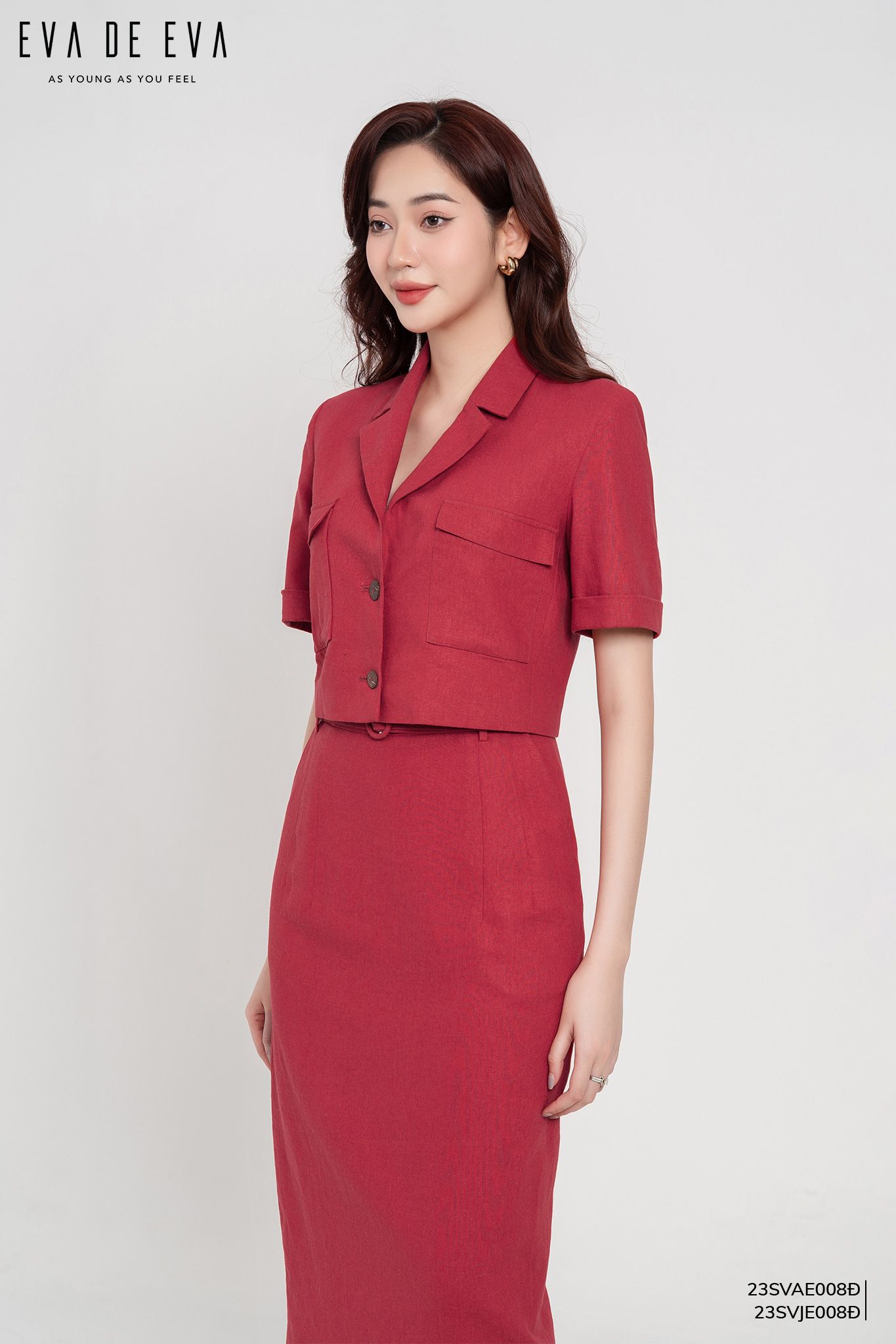 Set áo váy kiểu áo vest cột nơ ngực và váy ngắn  JN50  AloraShop21