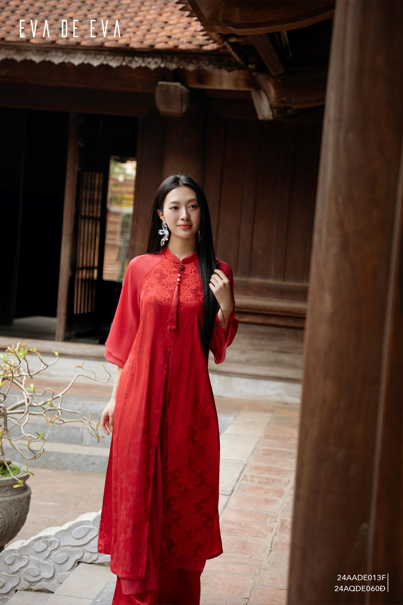  Quần dài, Ống suông 24AQDE060Đ 