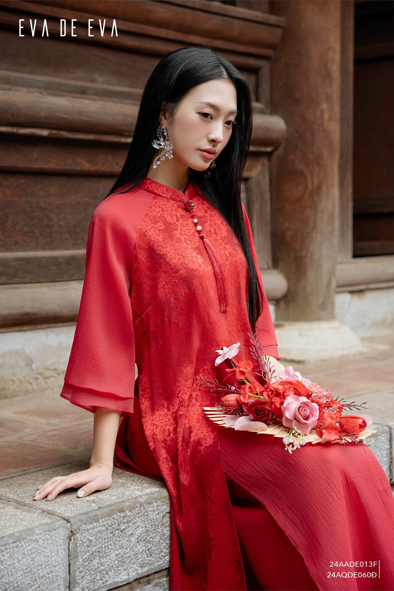  Quần dài, Ống suông 24AQDE060Đ 