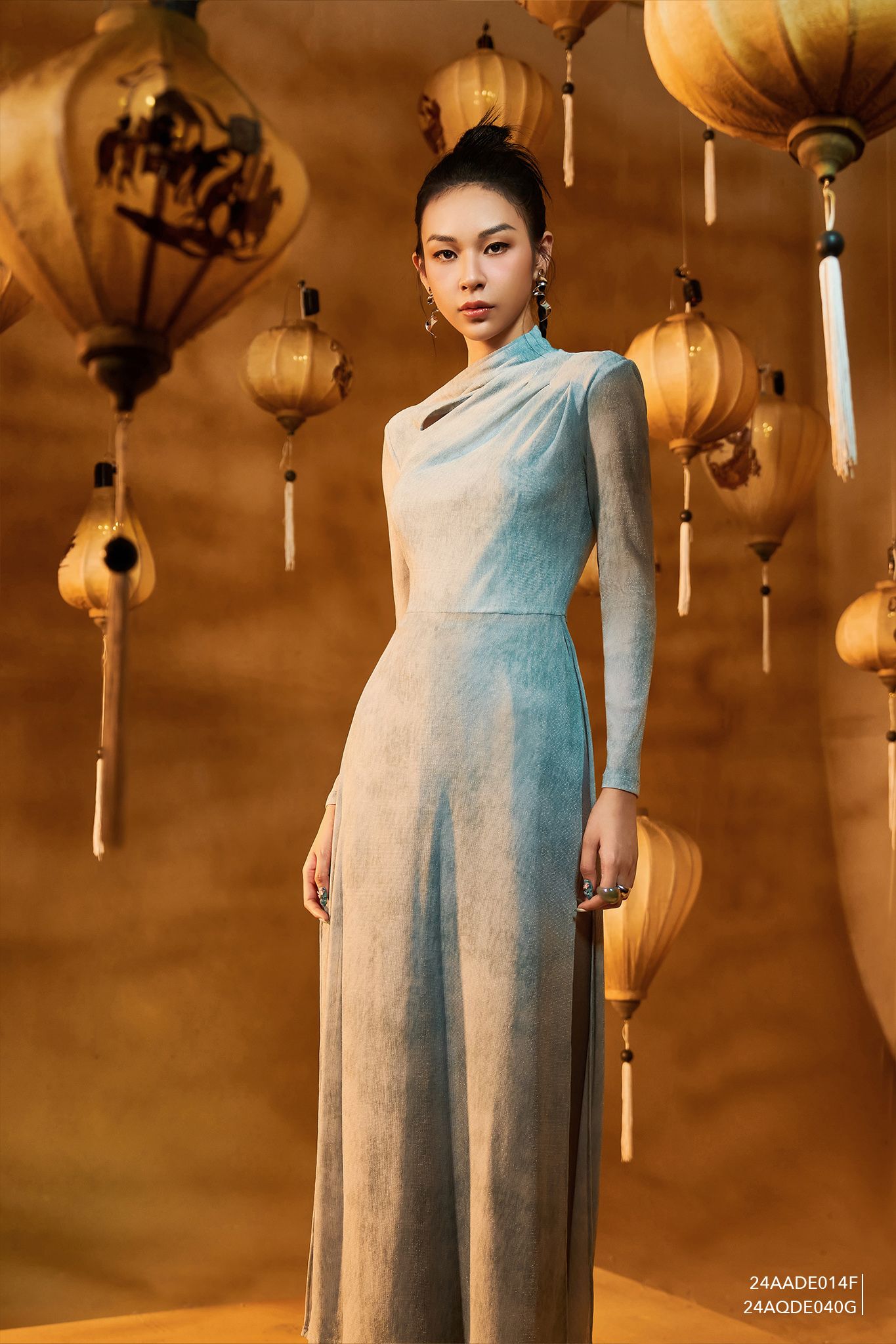  Quần dài, Ống suông 24AQDE040G 