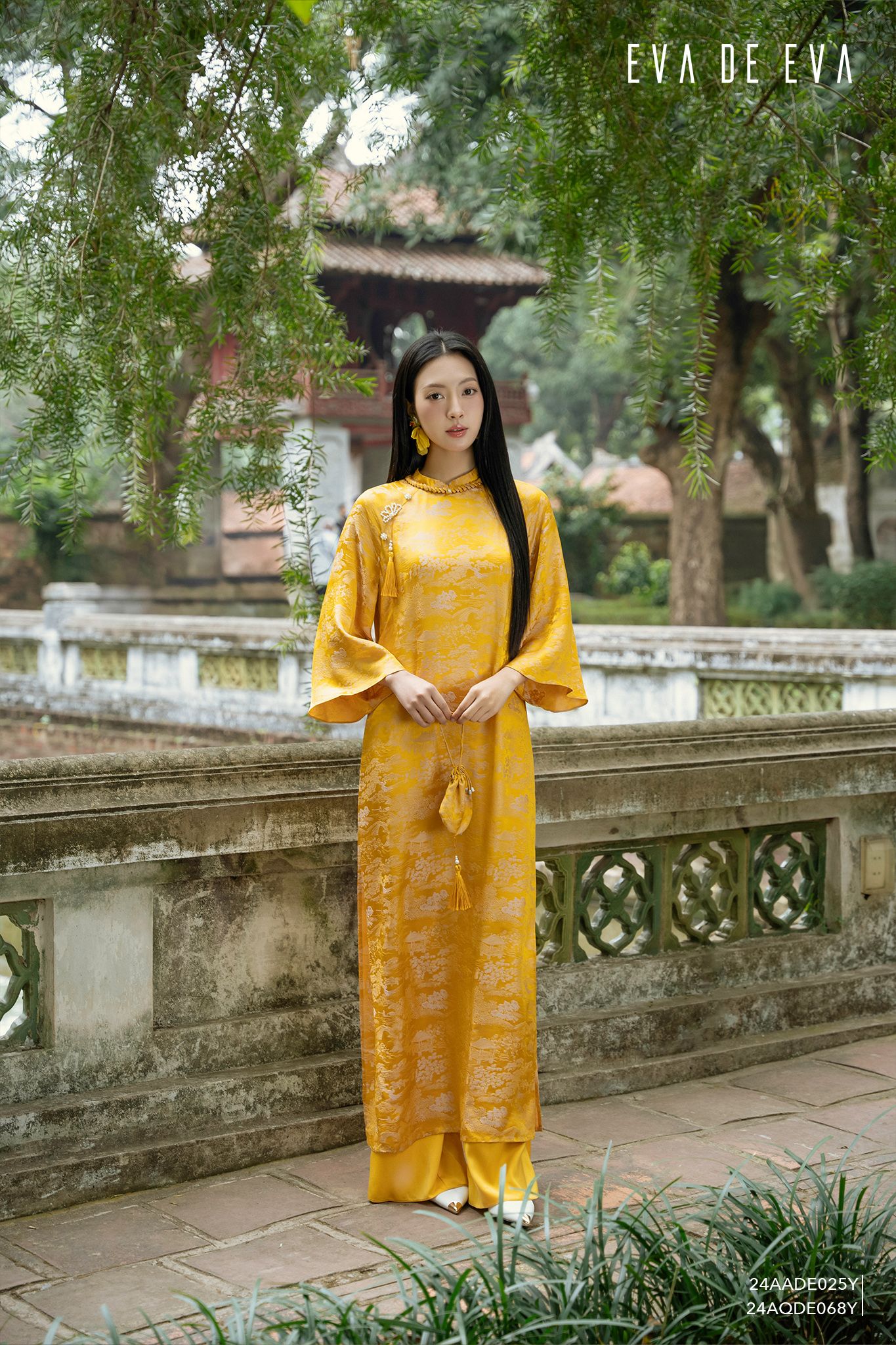  Áo dài cách tân,  24AADE025Y 