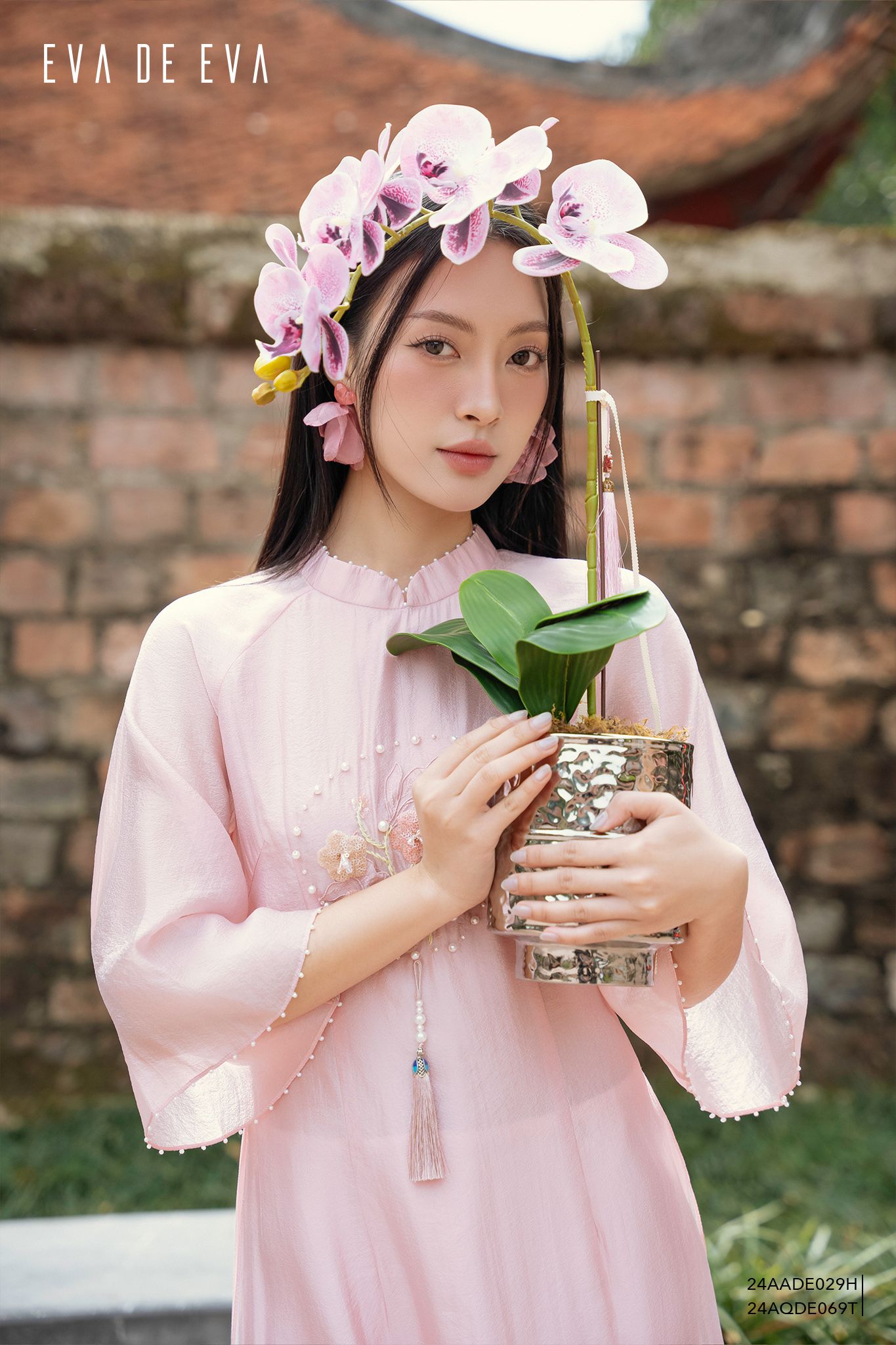  Áo dài cách tân,  24AADE029H 