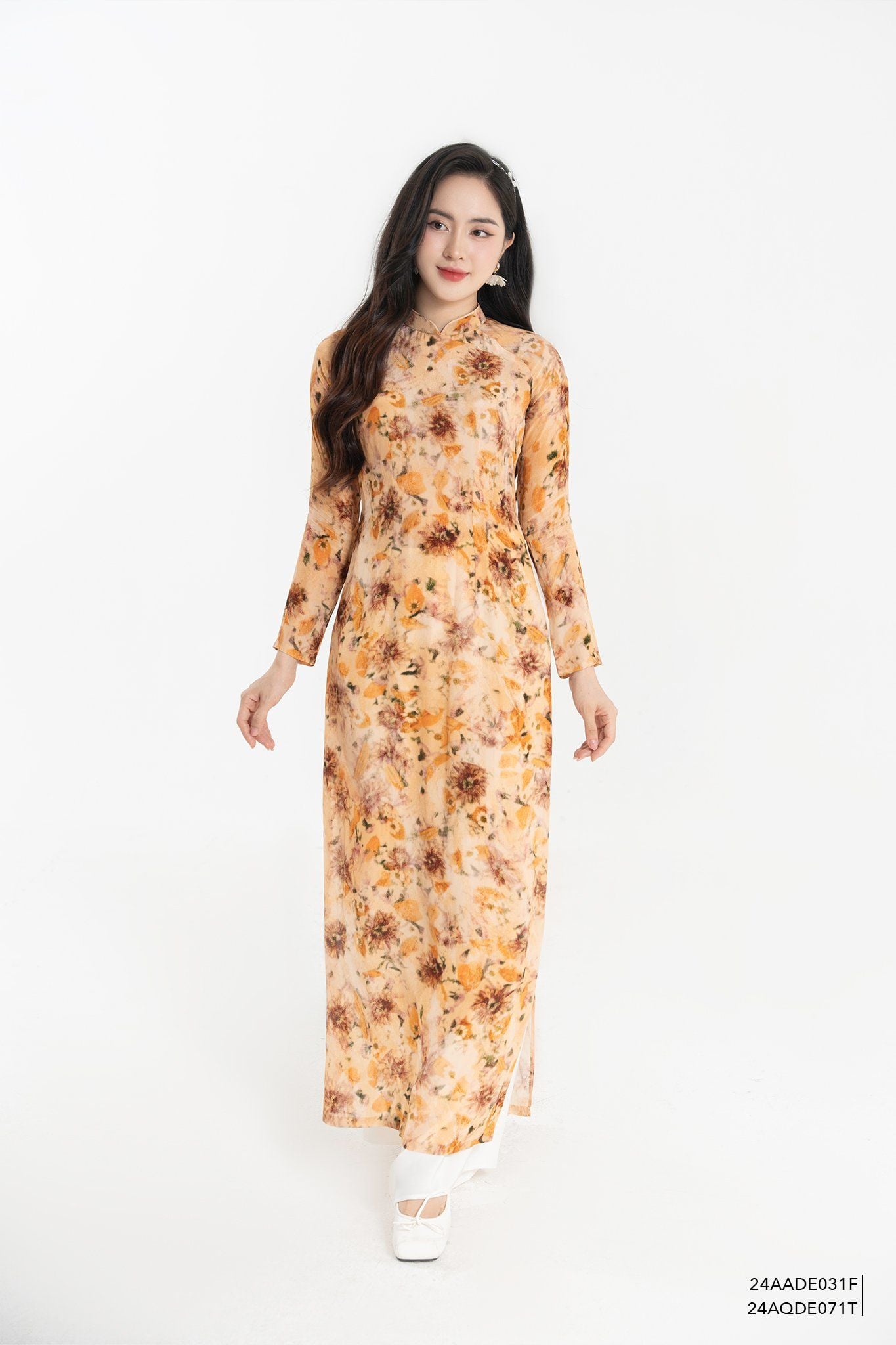  Quần dài, Ống suông 24AQDE071T 