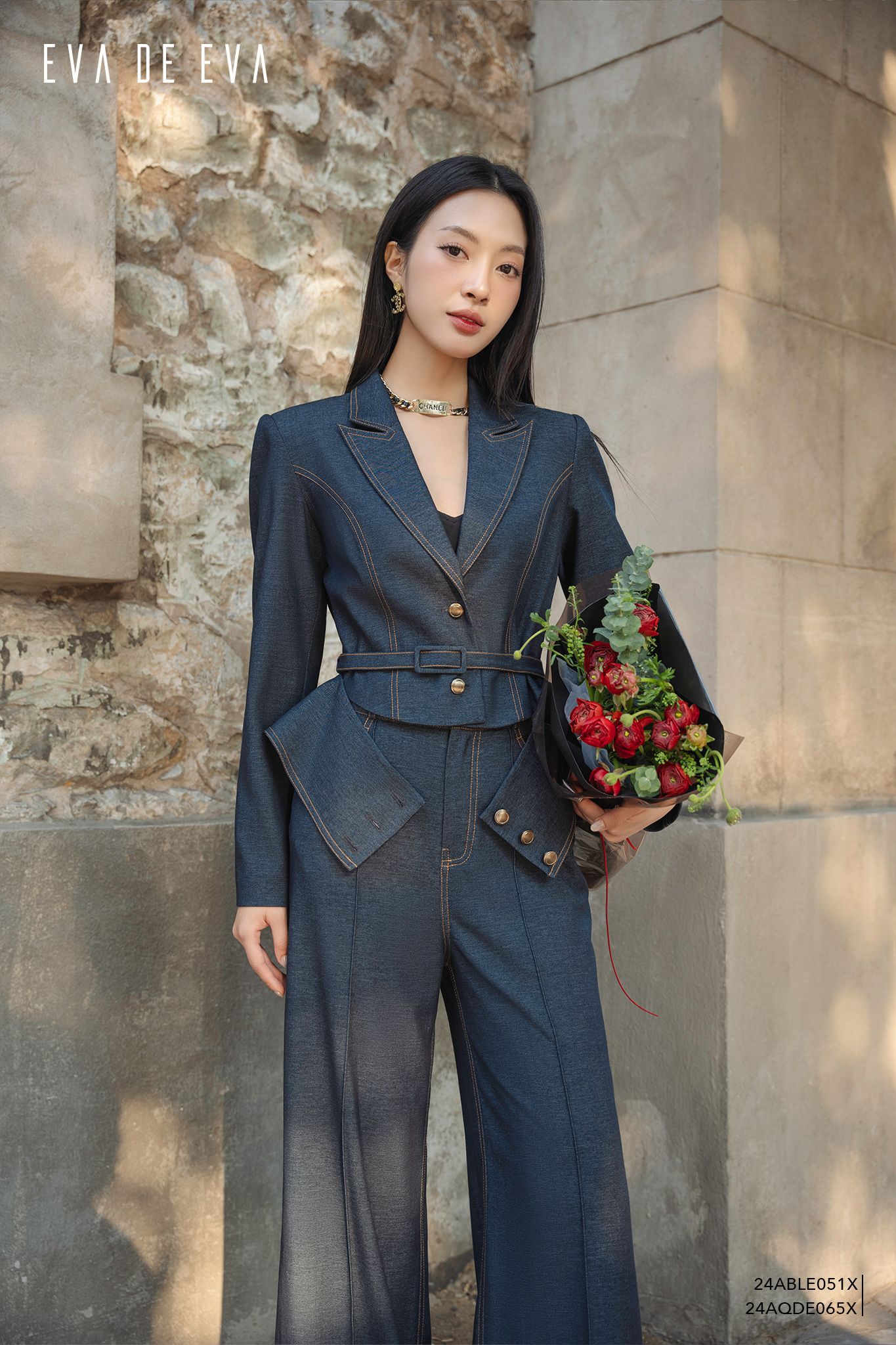  Quần dài, Ống suông 24AQDE065X 
