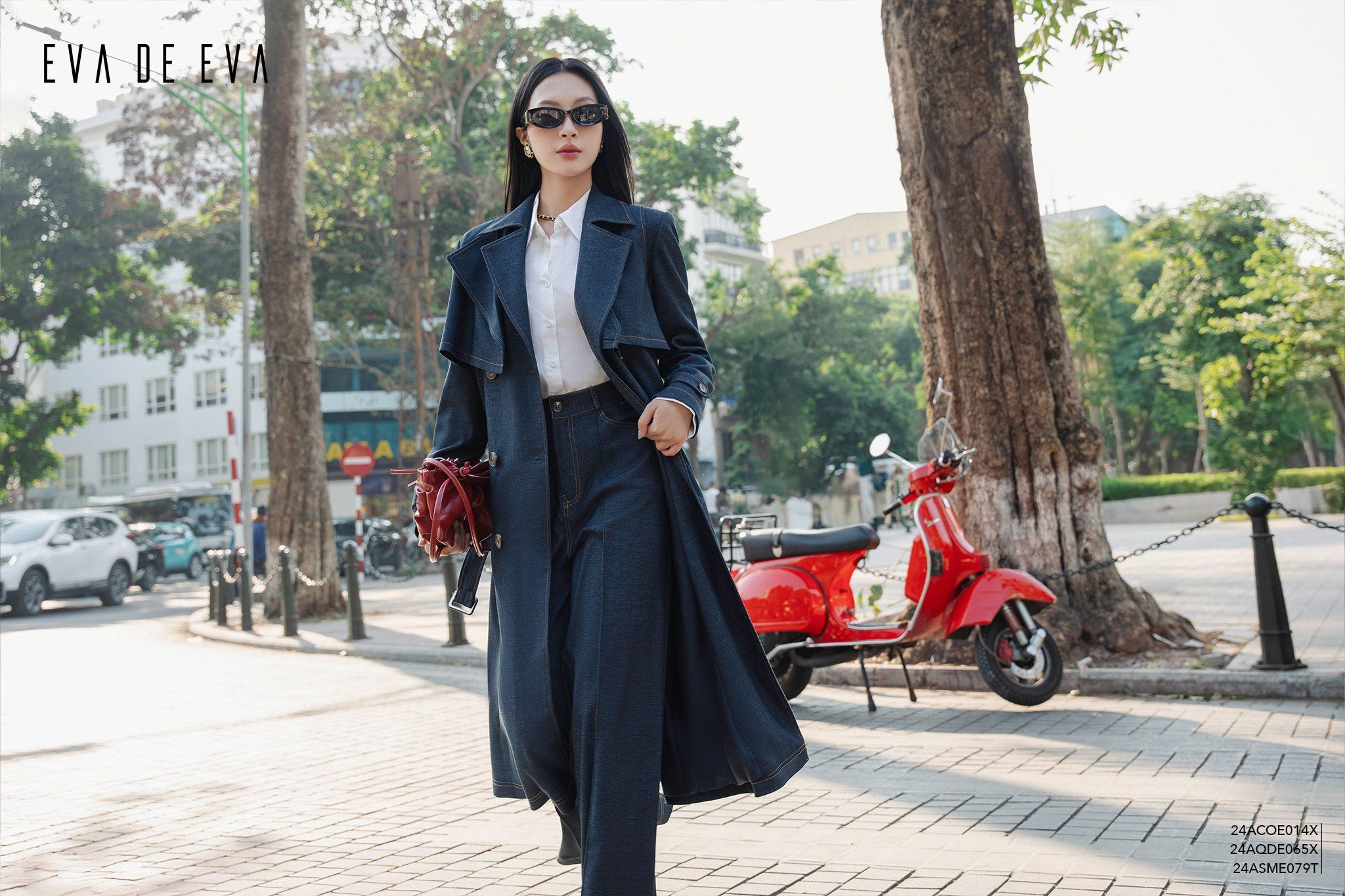  Quần dài, Ống suông 24AQDE065X 