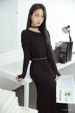  Đầm tay dài,  24ADKC025D 