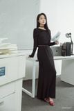  Đầm tay dài,  24ADKC025D 