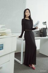  Đầm tay dài,  24ADKC025D 