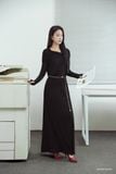  Đầm tay dài,  24ADKC025D 