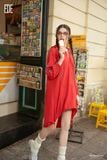  Đầm tay dài,  24ADKC032Đ 