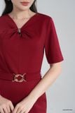  Đầm tay ngắn, Dáng ôm 24ADKE018Đ 