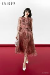  Đầm tay ngắn, Dáng thắt eo 24ADKE056F 