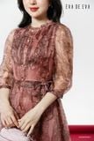  Đầm tay ngắn, Dáng thắt eo 24ADKE056F 