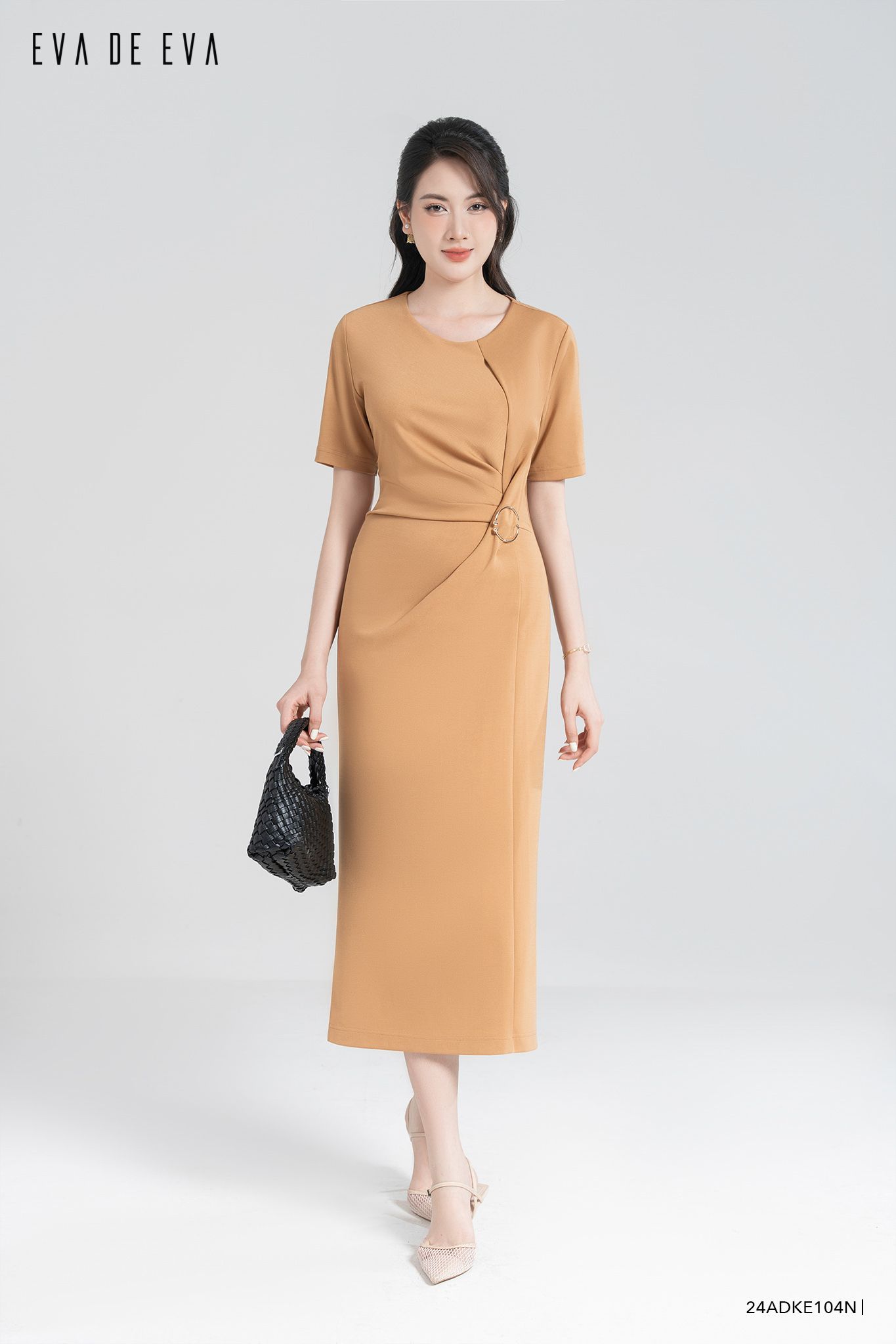  Đầm tay ngắn, Dáng ôm 24ADKE104N 