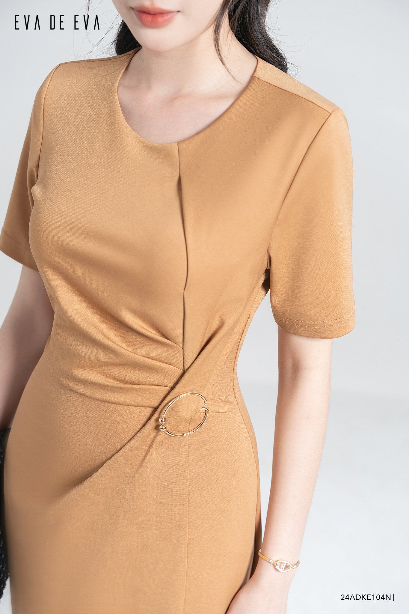  Đầm tay ngắn, Dáng ôm 24ADKE104N 